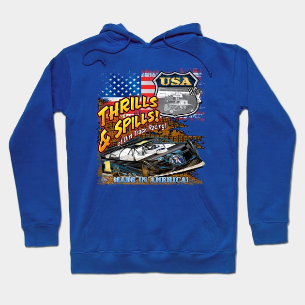 Dirt lt.model racing made in America Hoodie by Artslave Custom Car Art